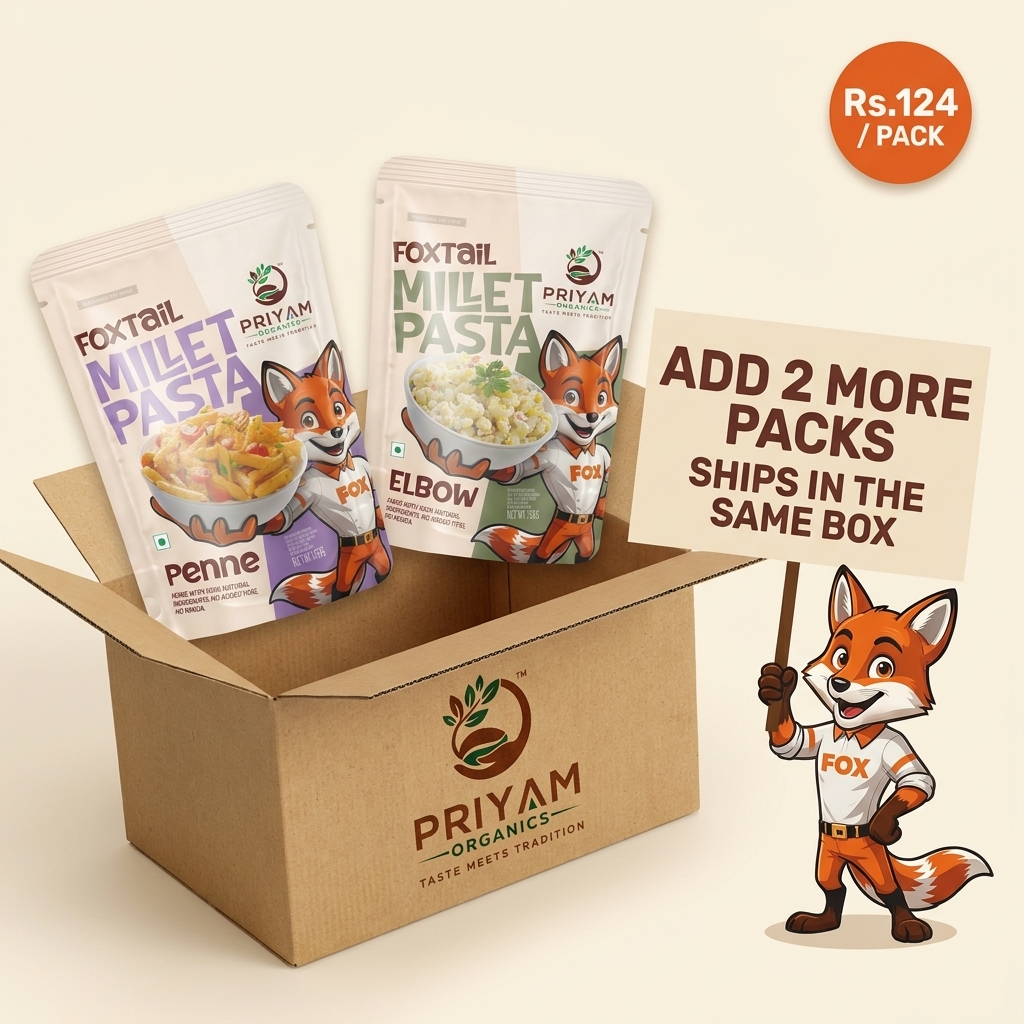 Add 2 More Packs - 1 Penne + 1 Elbow, ships in the same box, Rs.124 per pack