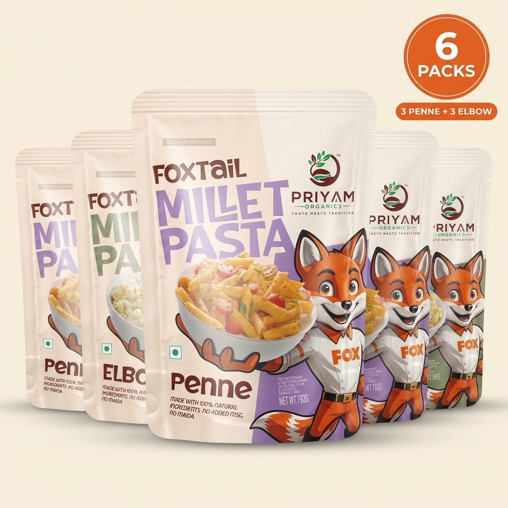 Penne and Elbow packs lined up